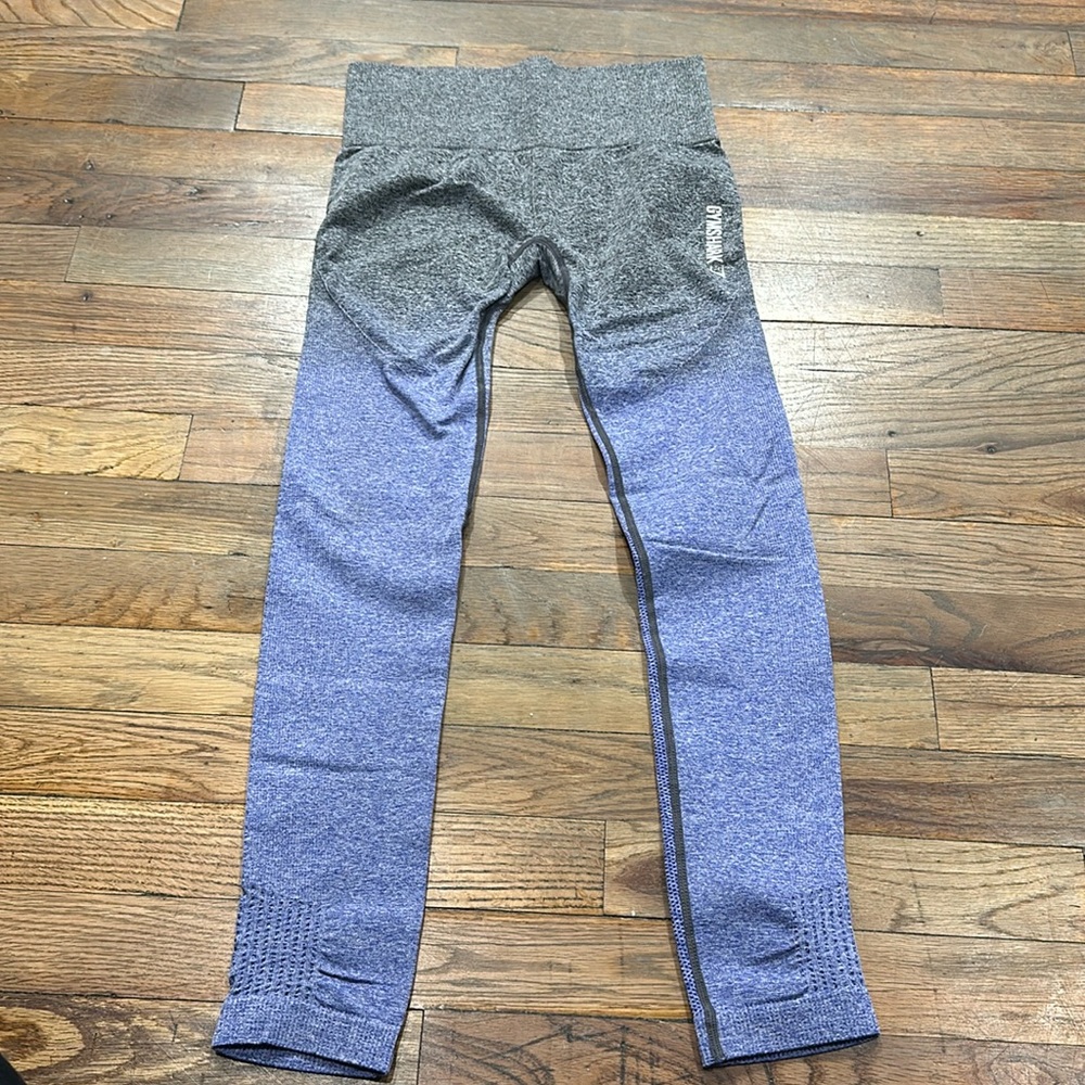 NEW Gymshark Purple to Gray Ombré Leggings XS